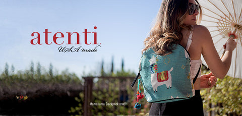 Mamallama Backpack with Colorful Tassel, Atenti USA Made