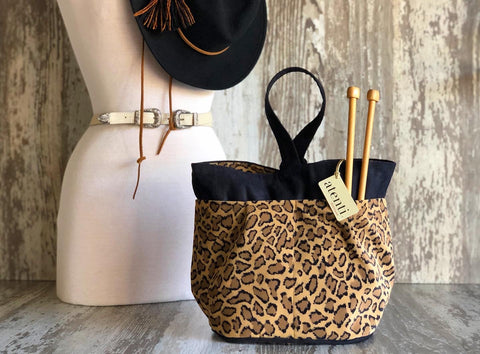 New York Tall Caddy– Handmade USA Yarn & Notions Organizer, Atenti Project Bag