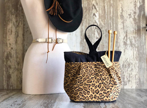 New York Tall Caddy– Handmade USA Yarn & Notions Organizer, Atenti Project Bag