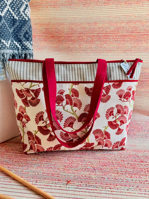 Charm Satchel Shoulder Tote, Atenti USA Handmade Everyday + Season Carry-All Bag