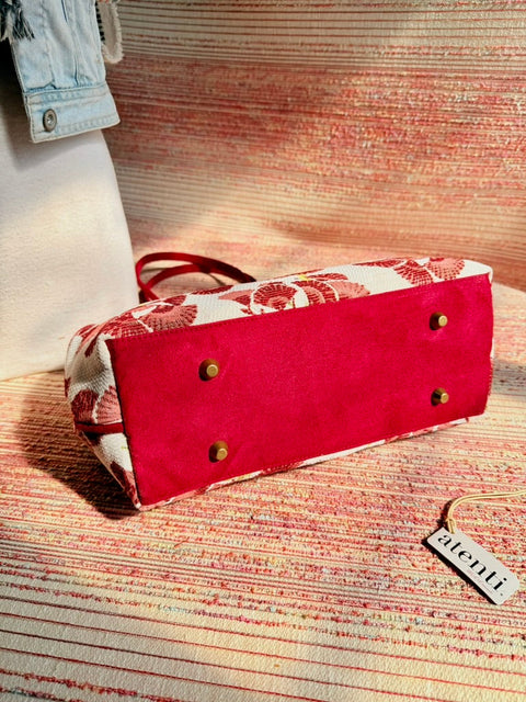 Charm Molly, Atenti USA Handmade, Medium Mary Poppins Snap Frame Bag