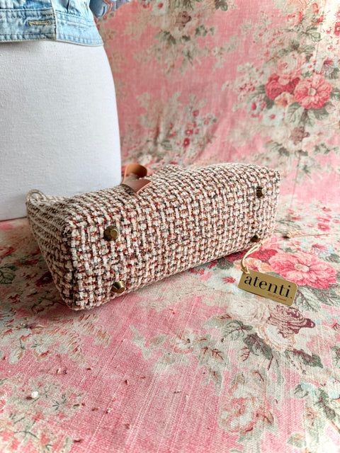 Tally Fifi- Atenti Handmade USA Handbag with Leather Crossbody