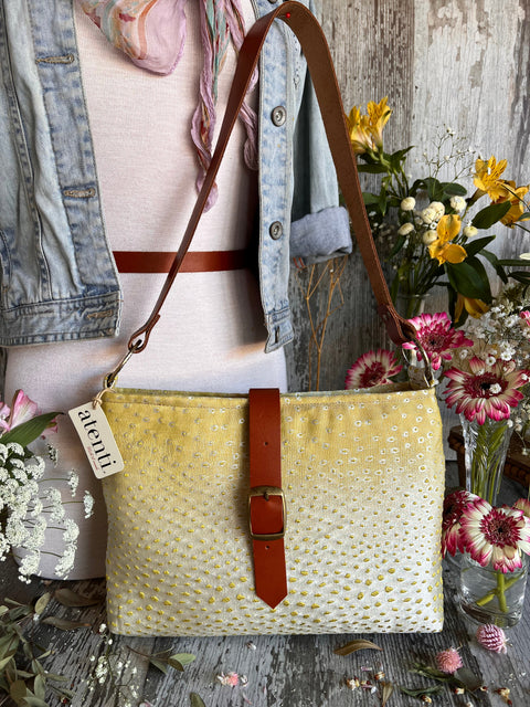 Gila Fifi- Atenti Handmade USA Handbag with Leather Crossbody