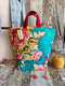 Blossoms Blue Hope Basket, Project Bag