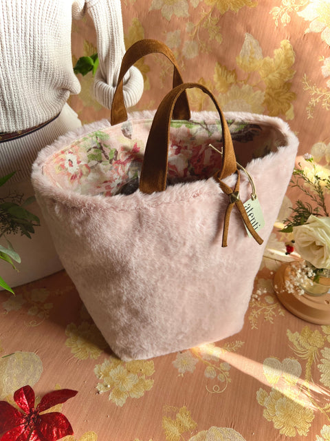 Himalaya Hope Basket– Atenti USA Handmade Faux Fur Knitting & Crochet Tote