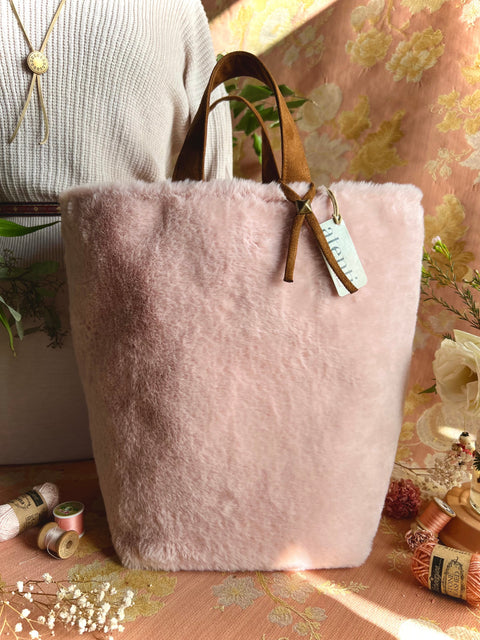 Himalaya Hope Basket– Atenti USA Handmade Faux Fur Knitting & Crochet Tote