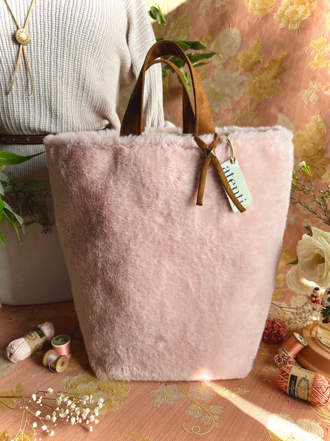 Himalaya Hope Basket– Atenti USA Handmade Faux Fur Knitting & Crochet Tote