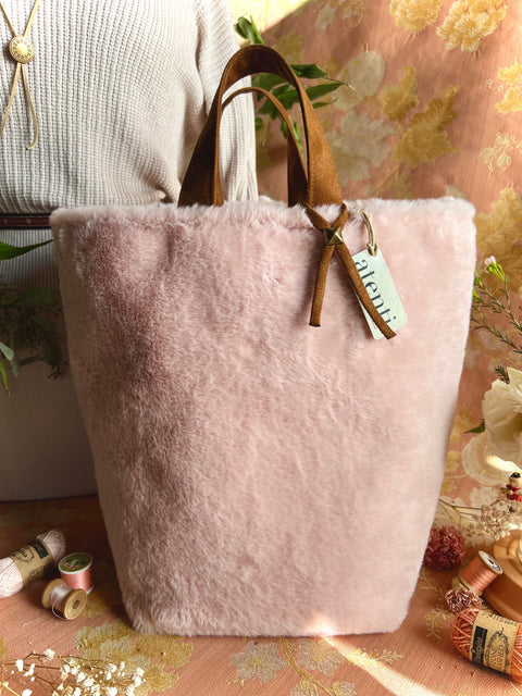 Himalaya Hope Basket– Atenti USA Handmade Faux Fur Knitting & Crochet Tote