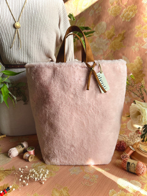 Himalaya Hope Basket– Atenti USA Handmade Faux Fur Knitting & Crochet Tote