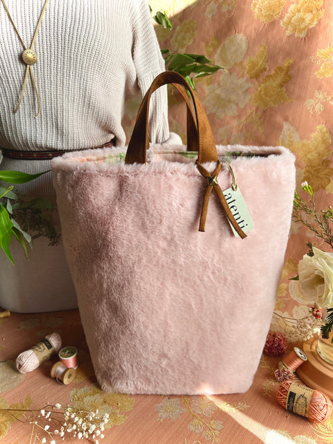 Himalaya Hope Basket– Atenti USA Handmade Faux Fur Knitting & Crochet Tote