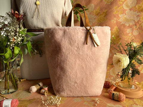 Himalaya Hope Basket– Atenti USA Handmade Faux Fur Knitting & Crochet Tote