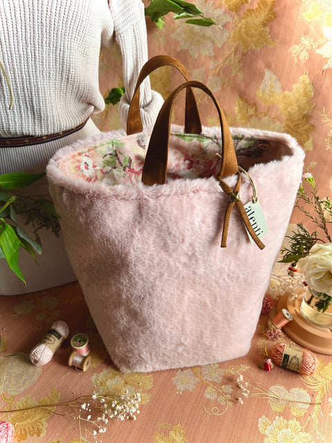 Himalaya Hope Basket– Atenti USA Handmade Faux Fur Knitting & Crochet Tote
