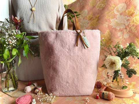 Himalaya Hope Basket– Atenti USA Handmade Faux Fur Knitting & Crochet Tote