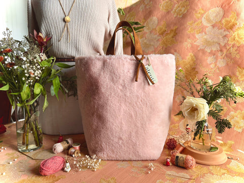 Himalaya Hope Basket– Atenti USA Handmade Faux Fur Knitting & Crochet Tote