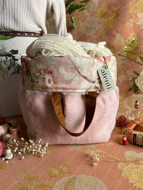 Himalaya Hope Basket– Atenti USA Handmade Faux Fur Knitting & Crochet Tote