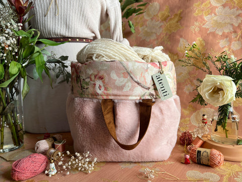 Himalaya Hope Basket– Atenti USA Handmade Faux Fur Knitting & Crochet Tote