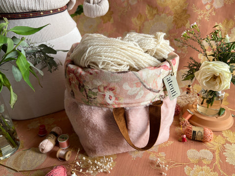 Himalaya Hope Basket– Atenti USA Handmade Faux Fur Knitting & Crochet Tote