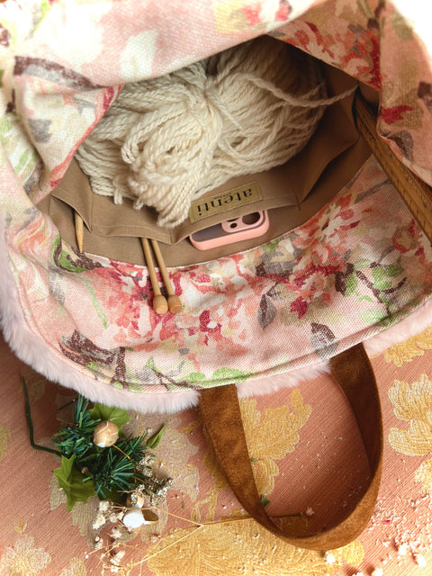 Himalaya Hope Basket– Atenti USA Handmade Faux Fur Knitting & Crochet Tote