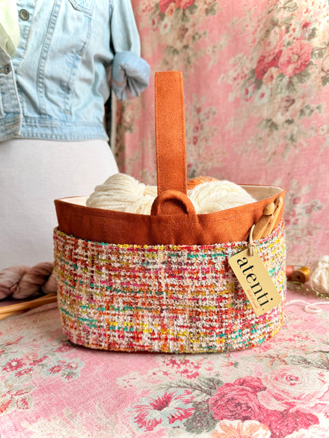 Daphne Caddy– Handmade USA Yarn & Notions Organizer, Atenti Project Bag