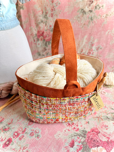Daphne Caddy– Handmade USA Yarn & Notions Organizer, Atenti Project Bag