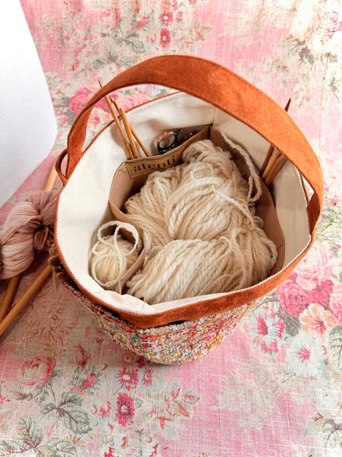 Daphne Caddy– Handmade USA Yarn & Notions Organizer, Atenti Project Bag