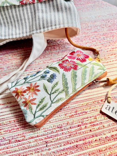 The Wildflower Project Tote- Needle Arts/Craft Carryall, Atenti USA Handmade
