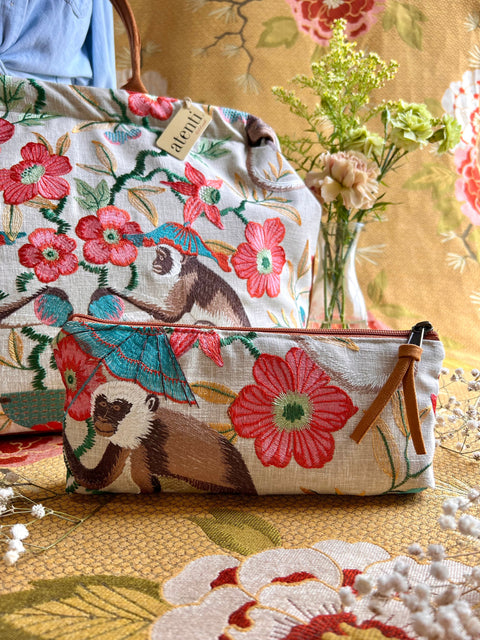 Monkey Tall Tool Zipper Pouch Pouch