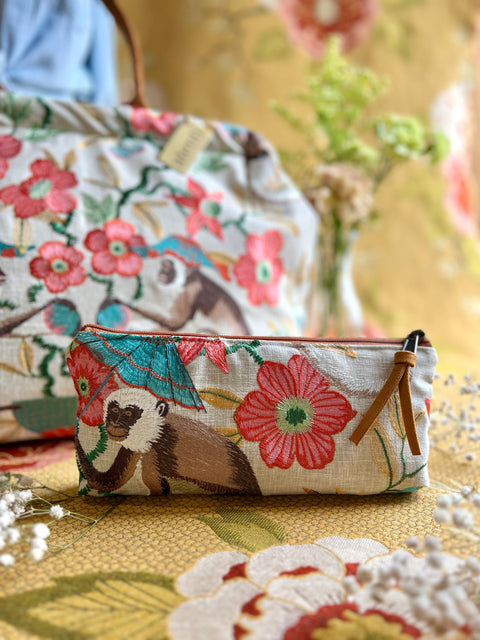 Monkey Tall Tool Zipper Pouch Pouch