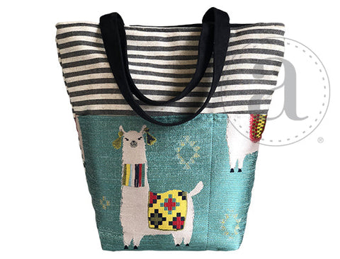 Mamallama Bon Bucket– Atenti USA Handmade Knitting & Crochet Tote with Long Shoulder Staps