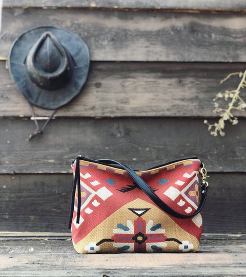 Eagle Borsa Bag- Atenti Handmade USA Southwest Crossbody with Leather Strap