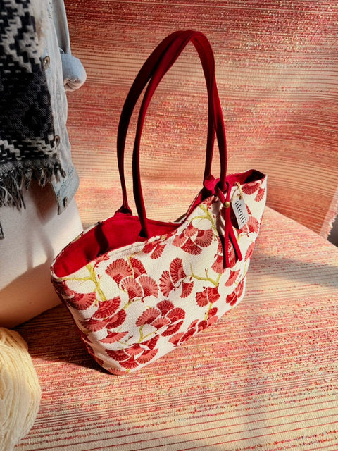 Charm Lolita, Atenti USA Handmade, Floral Shoulder Bag and Pouch Set