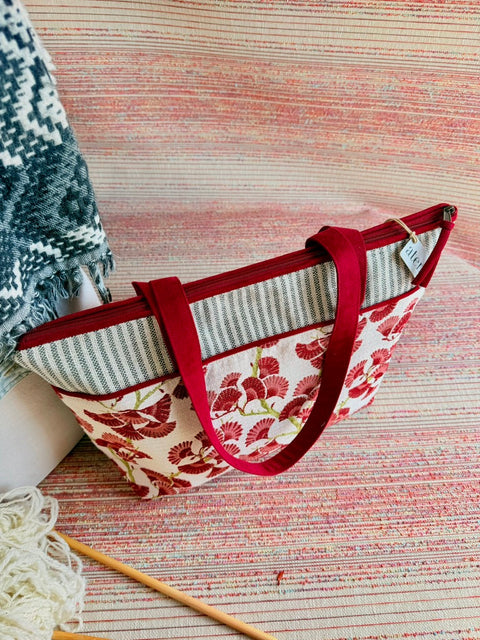 Charm Satchel Shoulder Tote, Atenti USA Handmade Everyday + Season Carry-All Bag