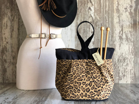 New York Tall Caddy– Handmade USA Yarn & Notions Organizer, Atenti Project Bag