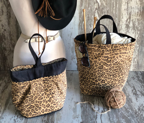 New York Tall Caddy– Handmade USA Yarn & Notions Organizer, Atenti Project Bag