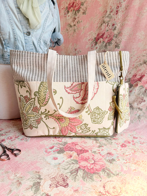 The Rosalie Project Tote-Lg, Needle Arts/Craft Carryall, USA Handmade