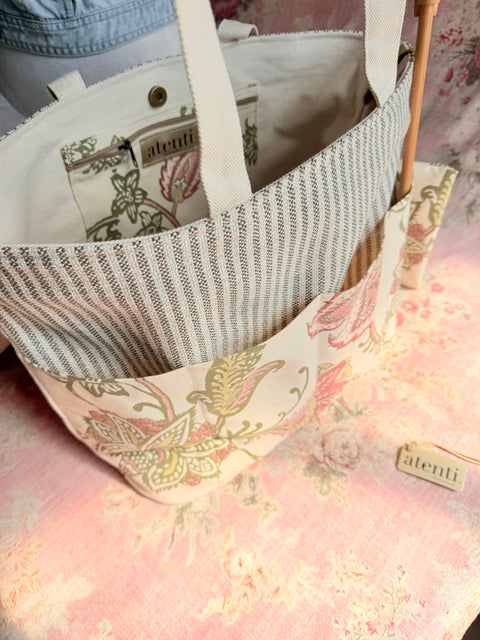 The Rosalie Project Tote-Lg, Needle Arts/Craft Carryall, USA Handmade