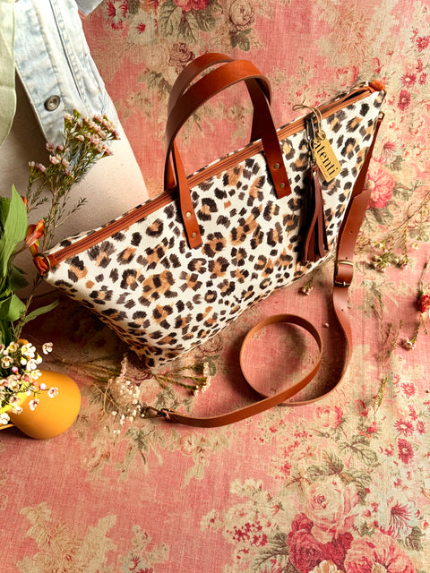 Kitty Buddy Bag – Handmade Animal Print Travel Bag, USA-Made - Atenti 