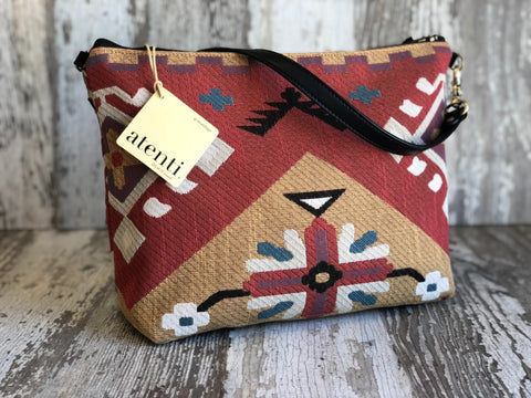 Eagle Borsa Bag- Atenti Handmade USA Southwest Crossbody with Leather Strap