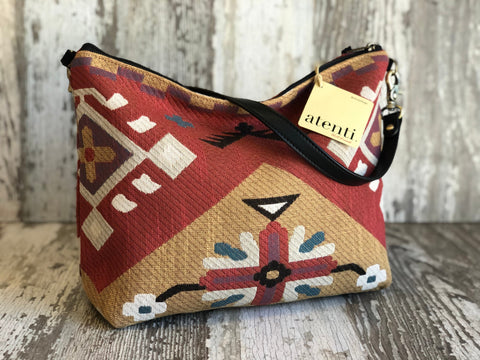 Eagle Borsa Bag- Atenti Handmade USA Southwest Crossbody with Leather Strap