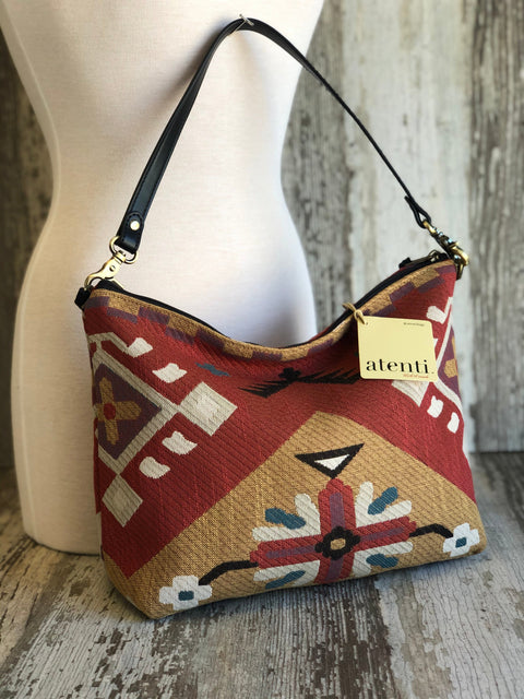 Eagle Borsa Bag- Atenti Handmade USA Southwest Crossbody with Leather Strap