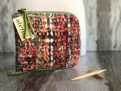 Knitzy Circular Needle Case-Grey Tones- Atenti USA Made Needle Case for Knitting & Crochet