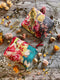 Blossoms Blue and Gray Accessories Pouches Blossoms Blue and Gray