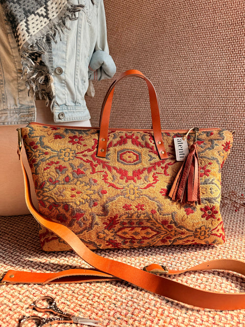 Azara–  USA Handmade, Limited Edition Tapestry Bag