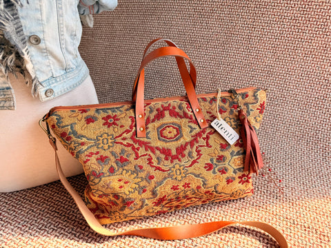 Azara–  USA Handmade, Limited Edition Tapestry Bag