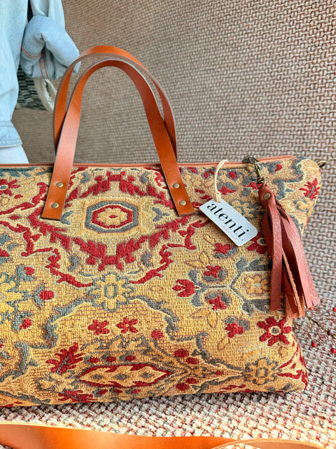 Azara–  USA Handmade, Limited Edition Tapestry Bag