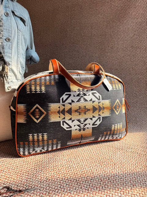 Midnight Mesa Western Overnighter Bag,  Atenti USA Handmade Weekender
