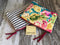 Blossoms Blue and Gray Accessories Pouches Blossoms Blue and Gray