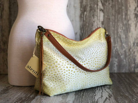 Gila Borsa Bag- Atenti Handmade USA Crossbody with Leather Strap