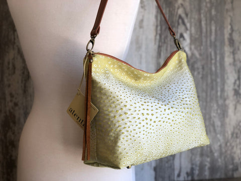 Gila Borsa Bag- Atenti Handmade USA Crossbody with Leather Strap