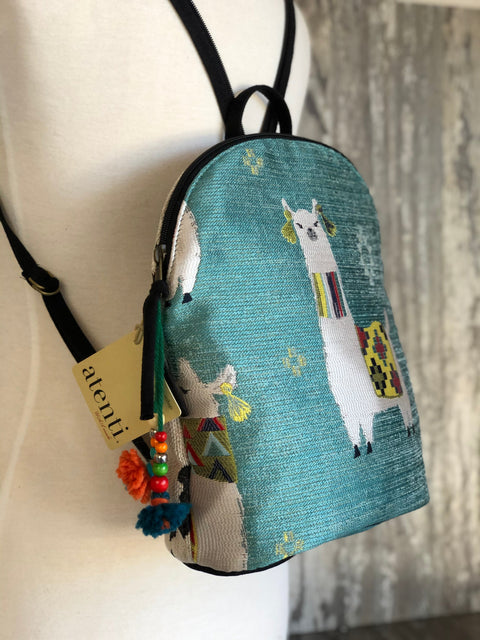 Mamallama Backpack with Colorful Tassel, Atenti USA Made